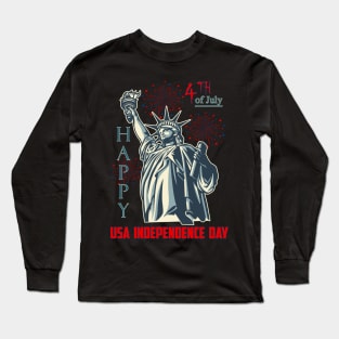 Happy 4th of July USA Independence Day t-shirt Long Sleeve T-Shirt